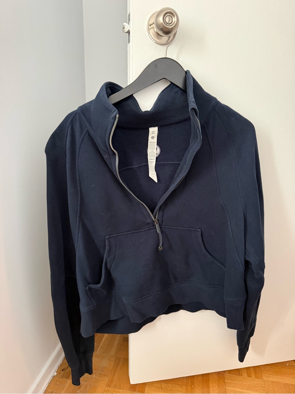 lululemon athletica Navy Half-Zip Funnel Neck Sweatshirt